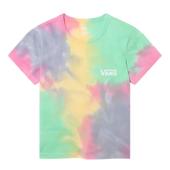 Vans Ladies Unique Tie Dye Short Sleeve Tee Shirt - Picture 2 of 10